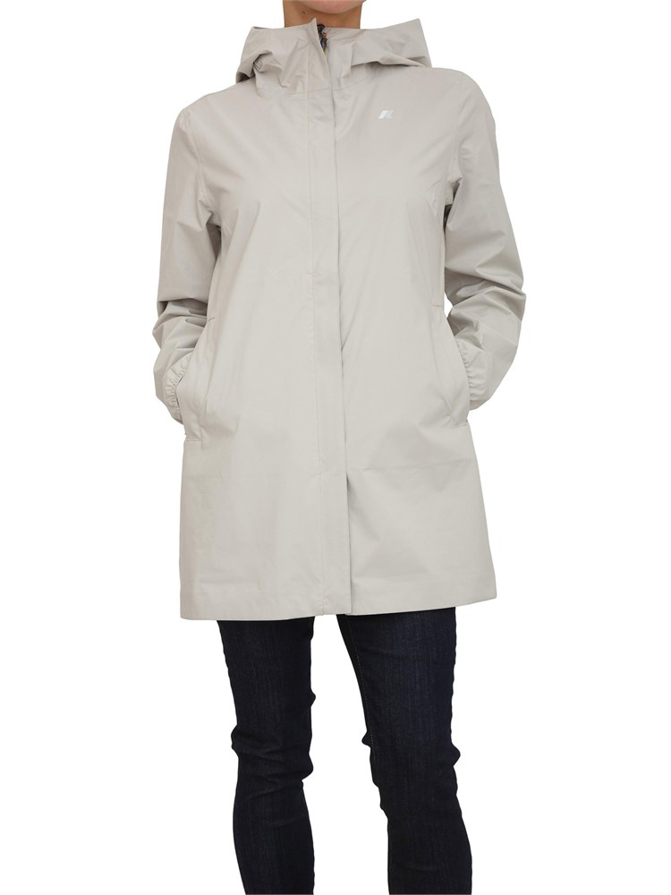 Giubbino Sophie K-WAY donna in tessuto tecnico beige