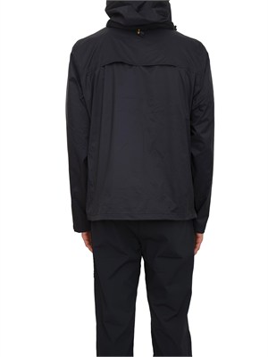 Giubbino unisex Charmain K-WAY in tessuto tecnico nero in UOMO