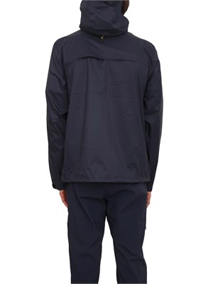 Giubbino unisex Charmain K-WAY in tessuto tecnico blu in UOMO