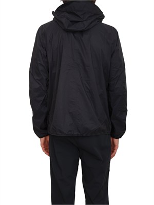 Giubbino unisex Roche K-WAY in tessuto tecnico nero in UOMO