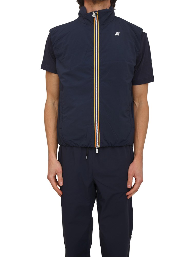 Gilet uomo Valen K-WAY in Primaloft e tessuto tecnico blu
