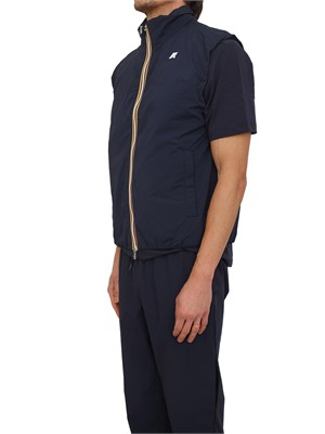 Gilet uomo Valen K-WAY in Primaloft e tessuto tecnico blu in UOMO