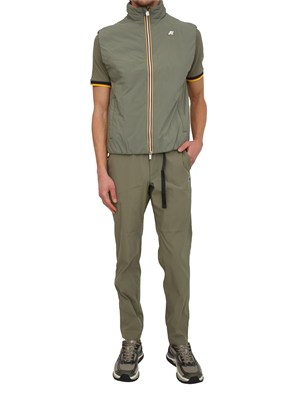 Gilet uomo Valen K-WAY in Primaloft e tessuto tecnico verde in UOMO