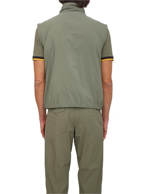 Gilet uomo Valen K-WAY in Primaloft e tessuto tecnico verde in UOMO