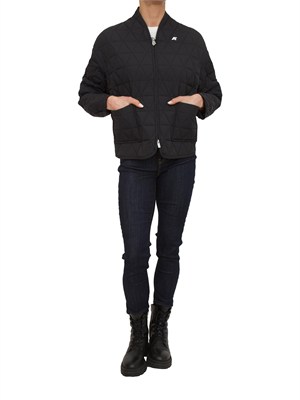 Giubbino Selime K-WAY donna in nylon idrorepellente e antivento nero in DONNA