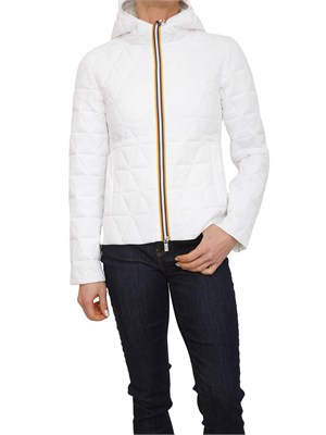 Giubbino Madlaine K-WAY donna in tessuto bianco in DONNA