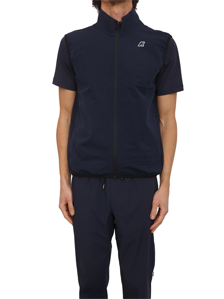 Gilet unisex Flaner K-WAY in felpa tecnica blu