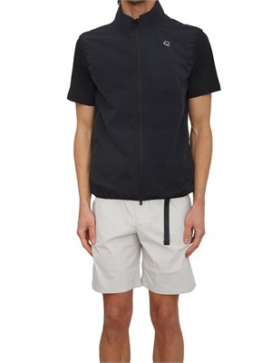 Gilet unisex Flaner K-WAY in felpa tecnica nera in UOMO
