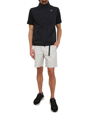 Gilet unisex Flaner K-WAY in felpa tecnica nera in UOMO