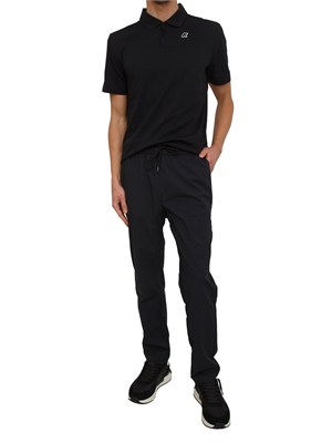 Polo unisex Decouvrir K-WAY in tessuto antipiega nero in UOMO