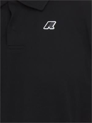Polo unisex Decouvrir K-WAY in tessuto antipiega nero in UOMO
