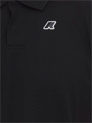 Polo unisex Decouvrir K-WAY in tessuto antipiega nero in UOMO