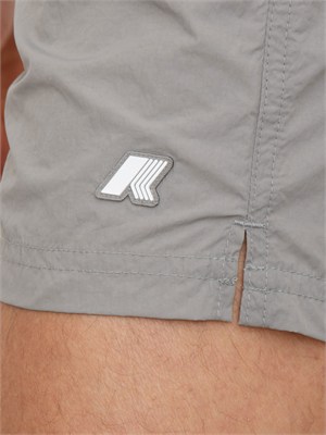Costume da bagno boxer Hazel K-WAY in tessuto grigio in UOMO