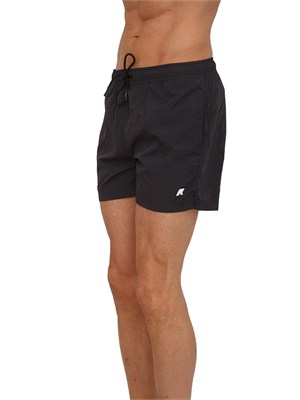 Costume da bagno boxer Hazel K-WAY in tessuto nero in UOMO