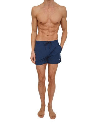 Costume da bagno boxer Hazel K-WAY in tessuto blu e bluette in UOMO