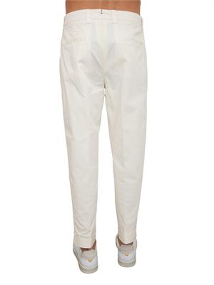 Pantaloni uomo Berwich in cotone elasticizzato avorio in UOMO