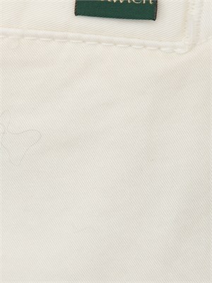Pantaloni uomo Berwich in cotone elasticizzato avorio in UOMO