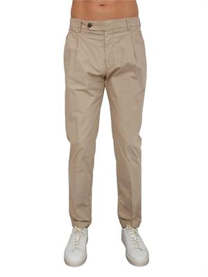 Pantaloni uomo Berwich in cotone e tencel beige in UOMO