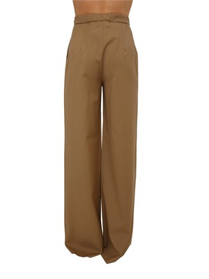 Pantalone fluido Corone Max Mara Studio in pura lana cammello in DONNA