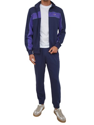 Tuta completa Champion uomo in misto cotone blu in UOMO