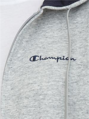 Tuta completa Champion in misto cotone grigia e blu in UOMO