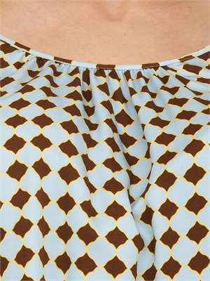 Top canotta Iblmastro di iBlues in tessuto raso stampato in DONNA