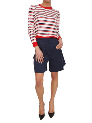 Shorts Ibldolmen iBlues in piquÉ di cotone blu in DONNA