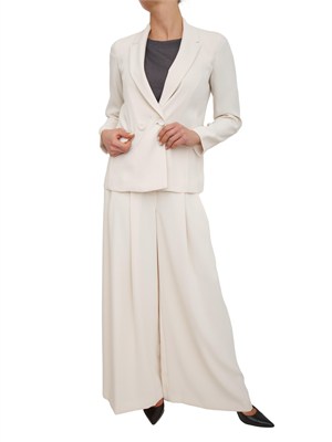 Giacca doppiopetto donna Iblzannata iBlues in crêpe avorio in DONNA