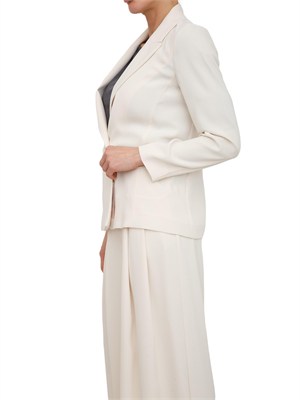 Giacca doppiopetto donna Iblzannata iBlues in crêpe avorio in DONNA