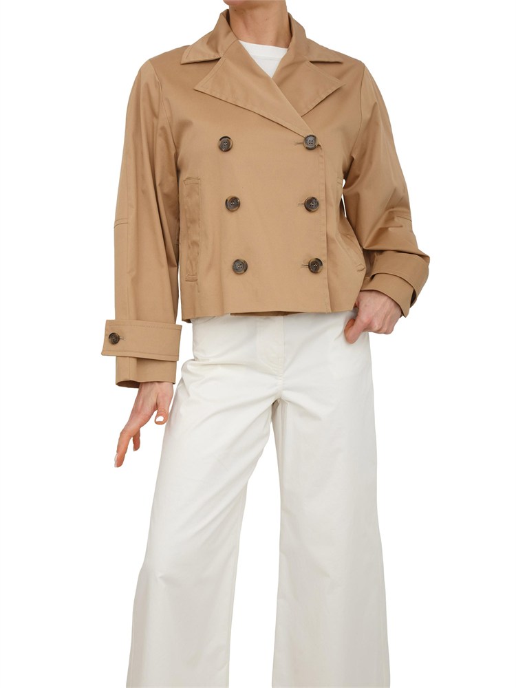 Giacca trench Iblmaroso di iBLUES in cotone stretch cammello