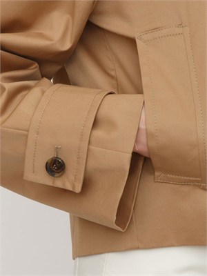 Giacca trench Iblmaroso di iBLUES in cotone stretch cammello in DONNA