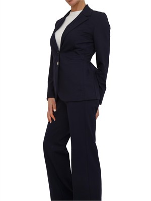 Giacca monopetto Iblurban di iBlues in jersey stretch blu in DONNA