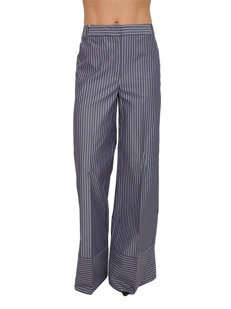 Pantaloni Iblorigine di iBlues in popeline di cotone blu