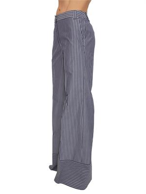 Pantaloni Iblorigine di iBlues in popeline di cotone blu in DONNA
