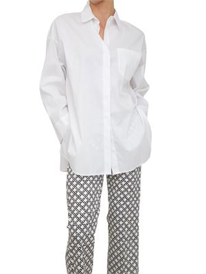 Camicia over Emmpappa di Emme Marella in misto cotone bianco in DONNA
