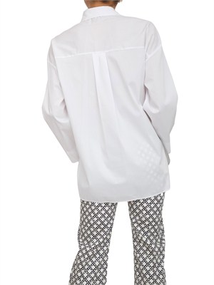 Camicia over Emmpappa di Emme Marella in misto cotone bianco in DONNA