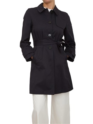 Trench Emmopera di Emme Marella in gabardina antigoccia blu in DONNA