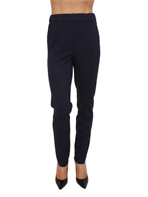 Pantaloni chino Emmchinos Emme Marella in viscosa blu in DONNA