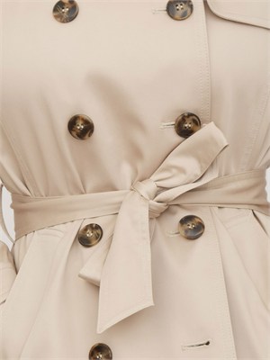 Trench Emmfinale di Emme Marella in raso di viscosa beige in DONNA