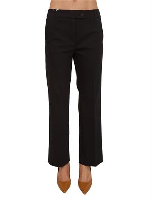 Pantaloni donna Emmsalute di Emme Marella in misto cotone nero in DONNA