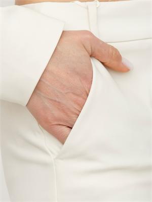 Pantaloni donna Emmsalute di Emme Marella in misto cotone bianco avorio in DONNA