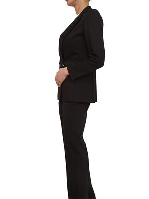 Giacca doppiopetto Emmrum1 Emme Marella in misto cotone nero in DONNA