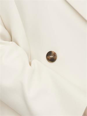 Giacca doppiopetto Emmrum1 Emme Marella in misto cotone bianco in DONNA