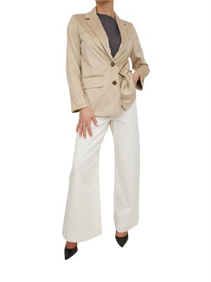 Pantalone wide leg Emmvacillo di Emme Marella in cotone bianco in DONNA