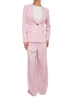 Completo giacca+pantalone Emmslogan di Emme Marella in viscosa rosa in DONNA