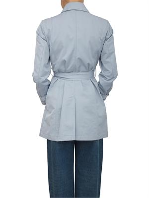 Trench doppiopetto MLLZUPPA Marella in cotone tecnico celeste in DONNA