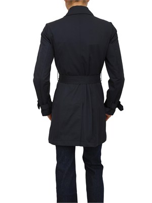 Trench doppiopetto MLLZUPPA Marella in cotone tecnico blu in DONNA