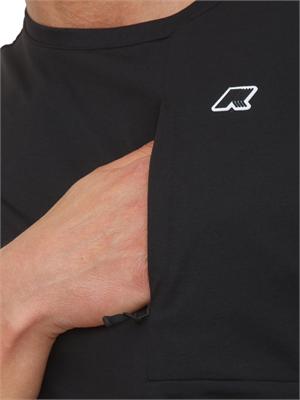 T-shirt Authion K-Way uomo in jersey quick dry nero in UOMO