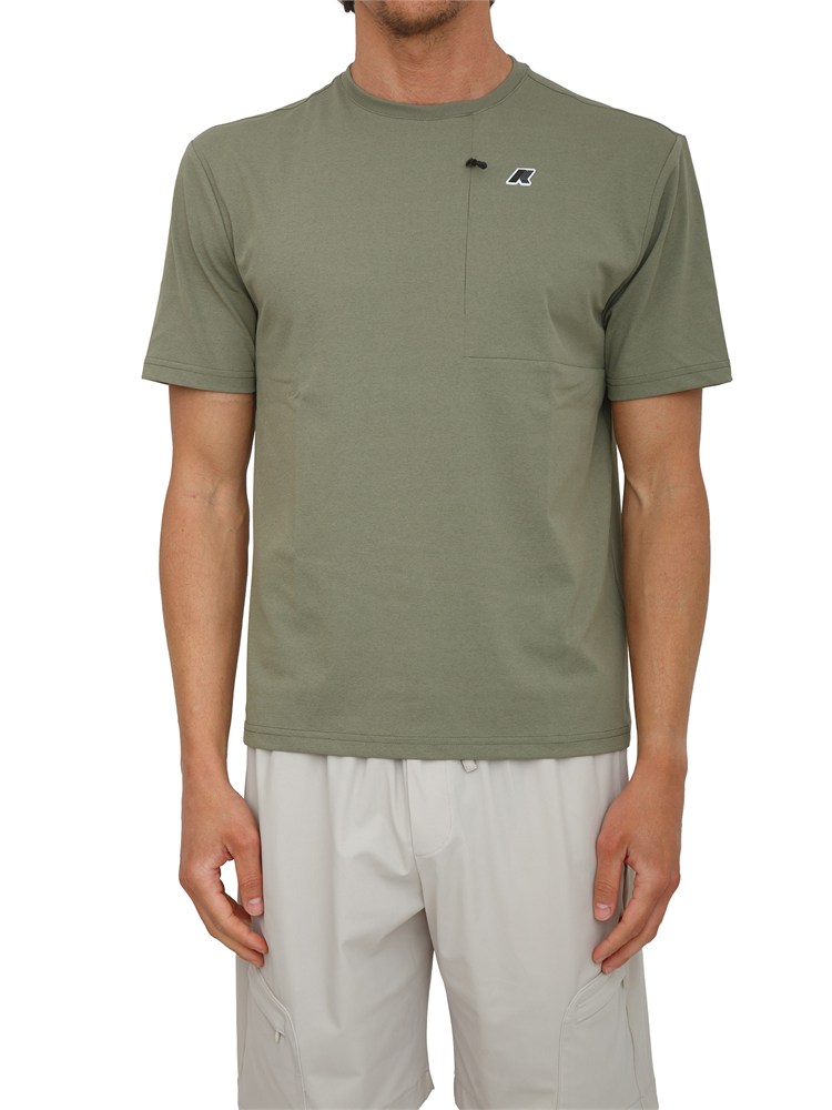 T-shirt Authion K-Way uomo in jersey quick dry verde