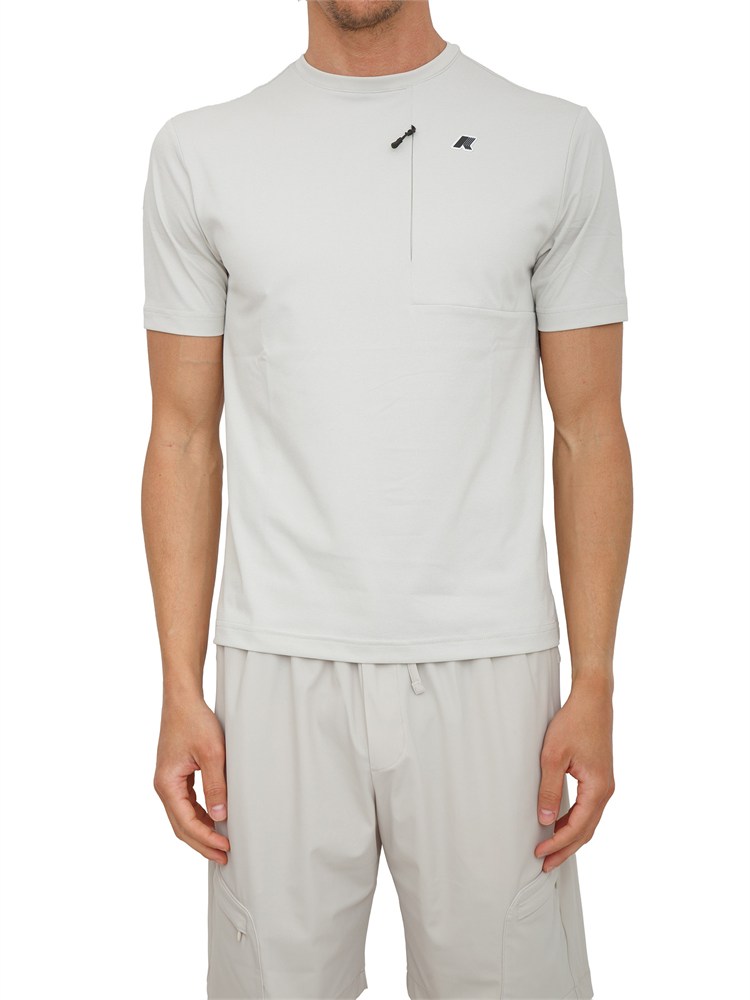 T-shirt Authion K-Way uomo in jersey quick dry grigio